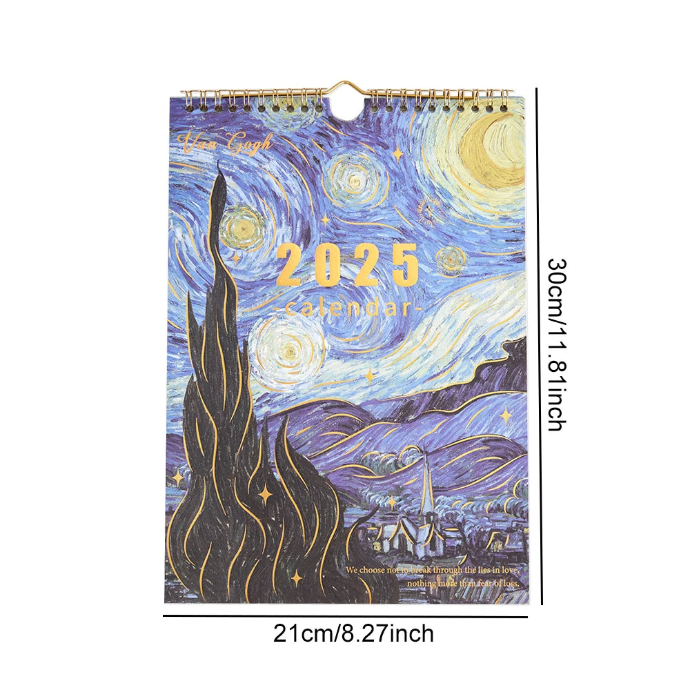 Vintage Vibes 2025 Wall Calendar