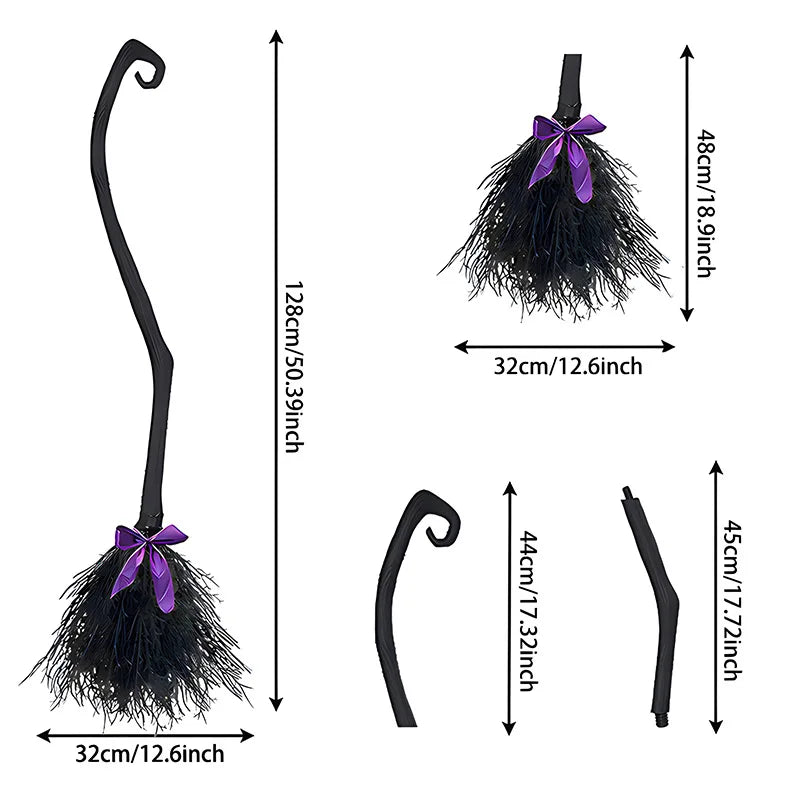 Magic Enchanted Halloween Broom