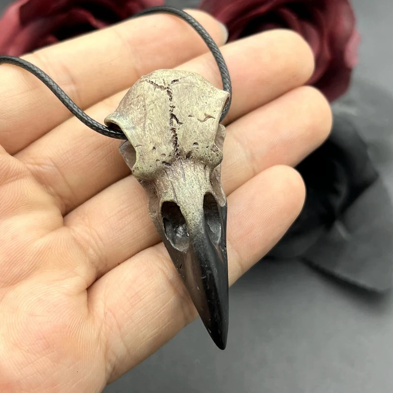3D Raven Skull Pendant