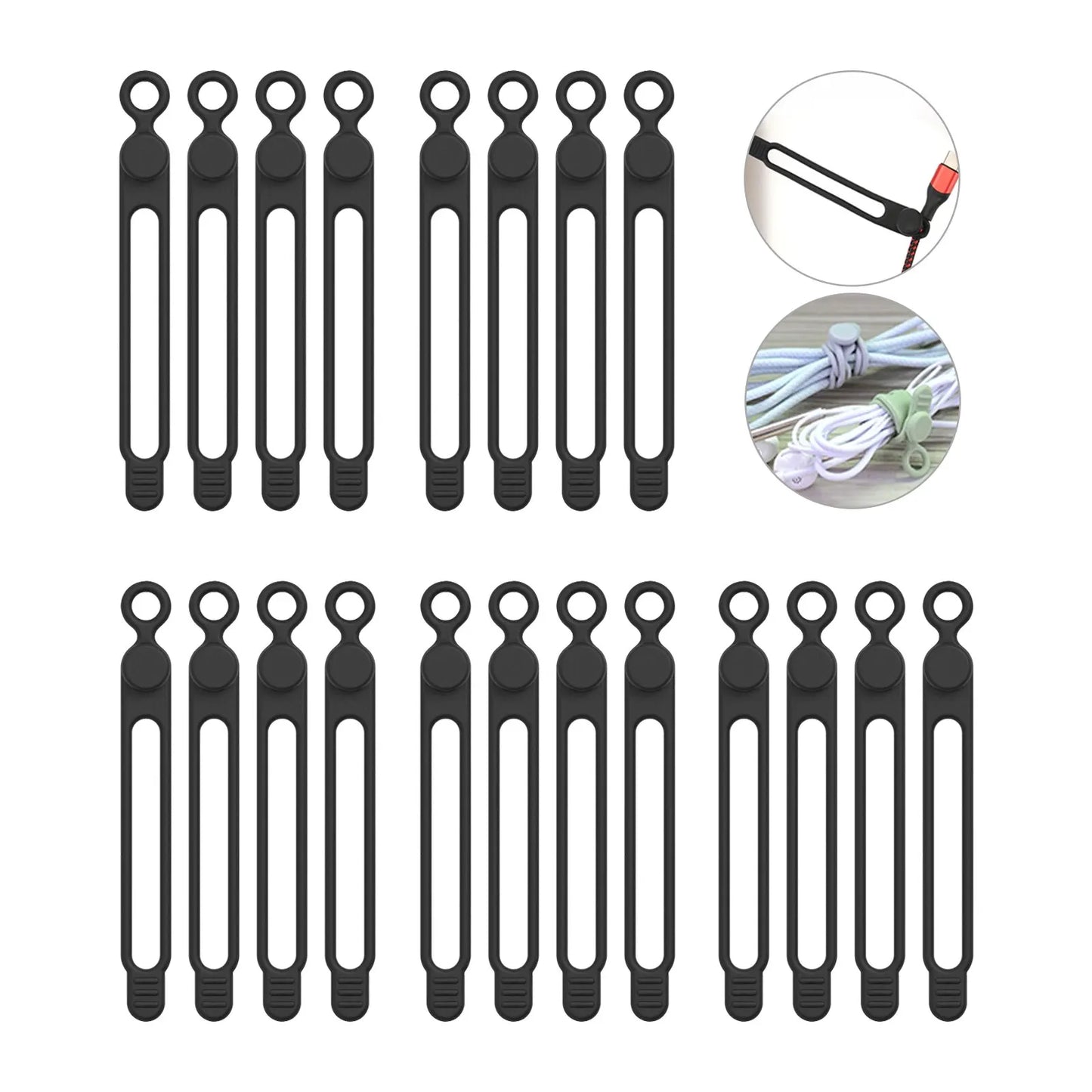 Silicone Reusable Cable Ties