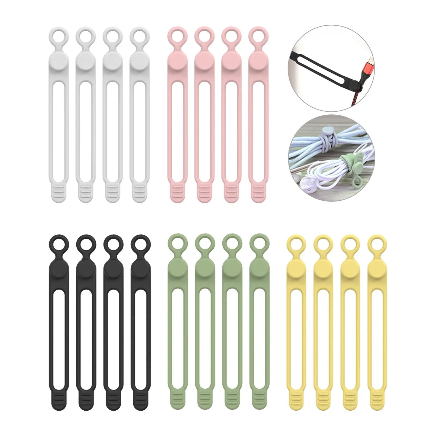 Silicone Reusable Cable Ties