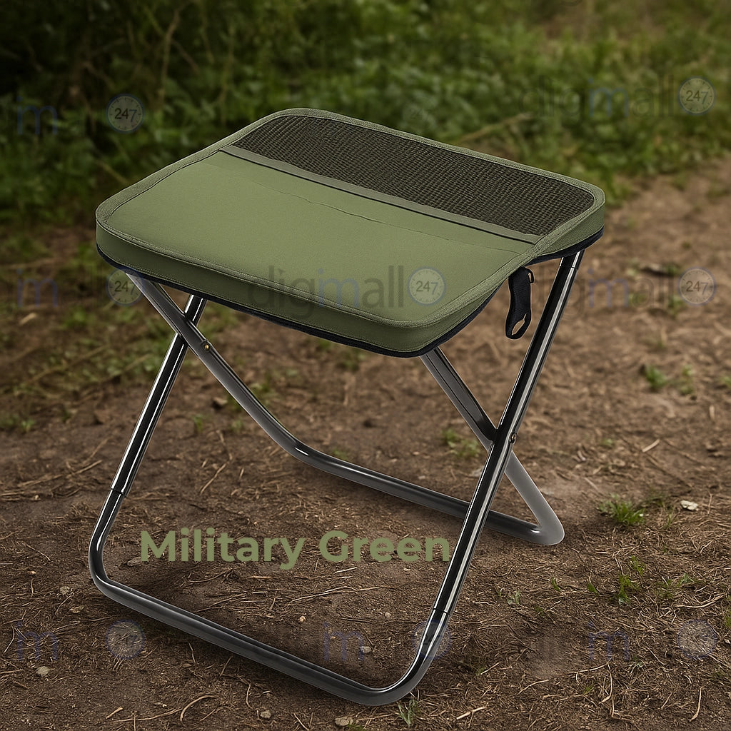 CampEase Shoulder Bag Stool – Lightweight Folding Chair with Built-In Carry Bag