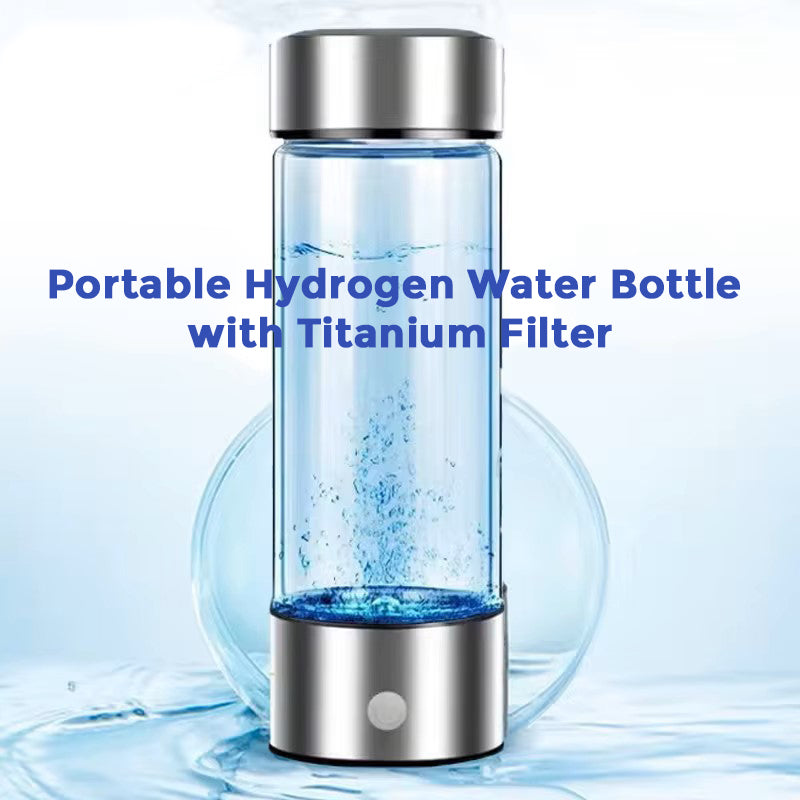 Portable Hydrogen Water Bottle with Titanium Filter