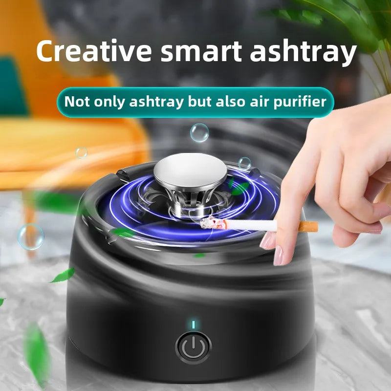 Portable Smokeless Ashtray with Air Purifier – Automatic Fresh Air Cleaner