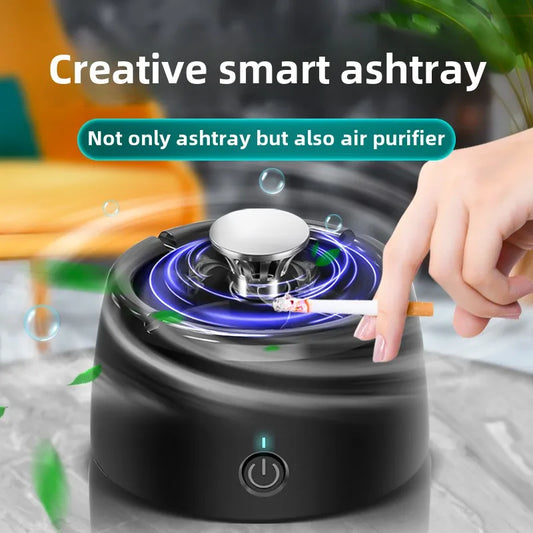 Portable Smokeless Ashtray with Air Purifier – Automatic Fresh Air Cleaner