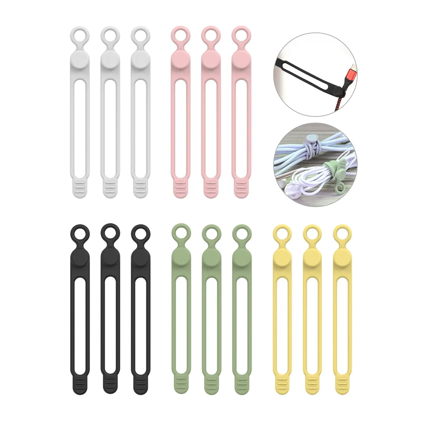Silicone Reusable Cable Ties