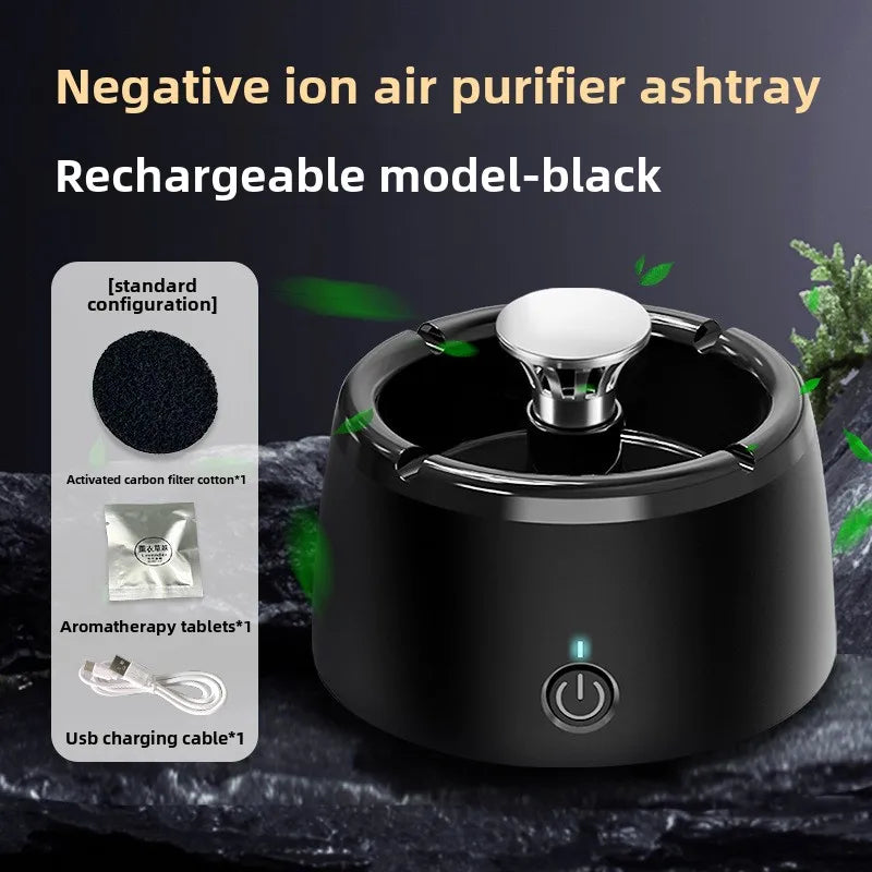 Portable Smokeless Ashtray with Air Purifier – Automatic Fresh Air Cleaner