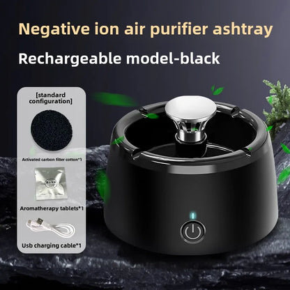 Portable Smokeless Ashtray with Air Purifier – Automatic Fresh Air Cleaner