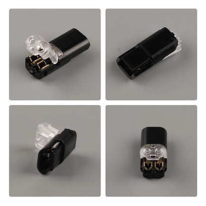10-Pack 2-Pin Waterproof Automotive Electrical Wire Connector Plug Kit