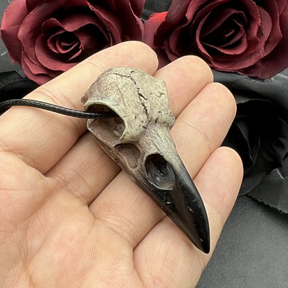 3D Raven Skull Pendant
