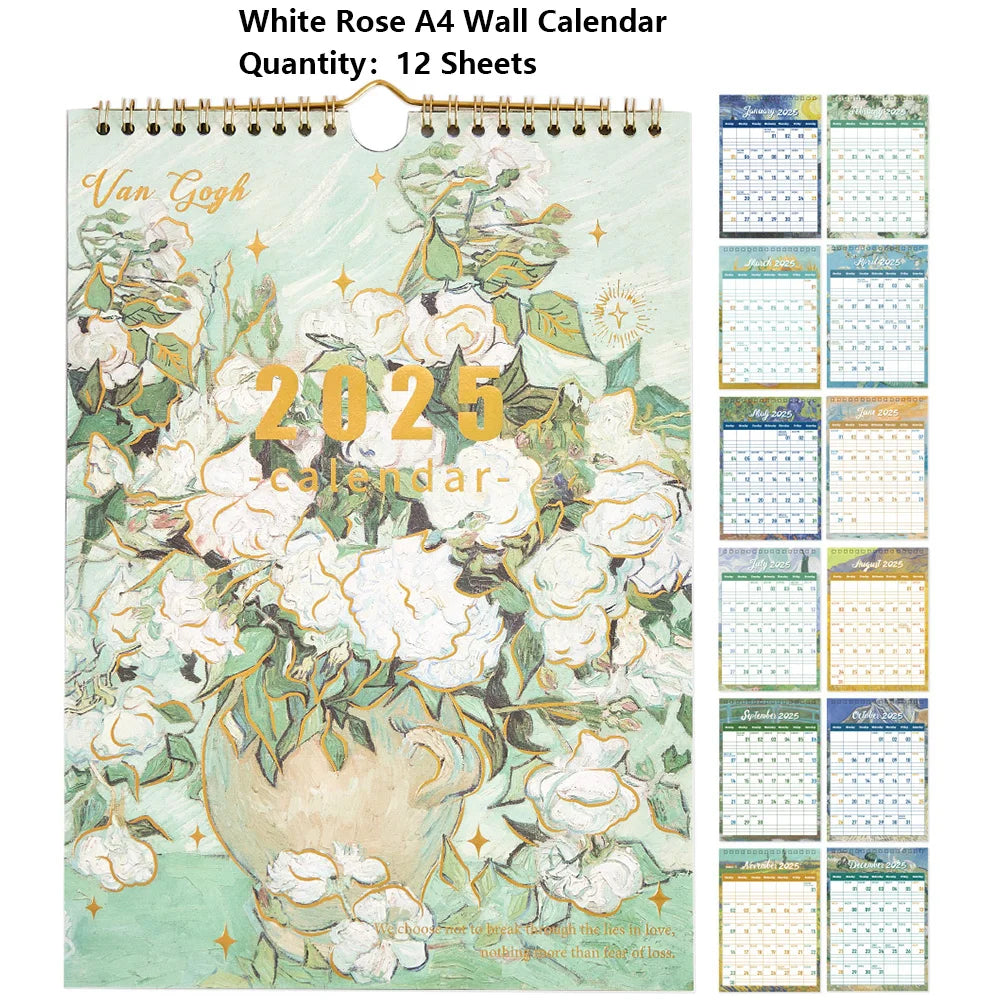 Vintage Vibes 2025 Wall Calendar