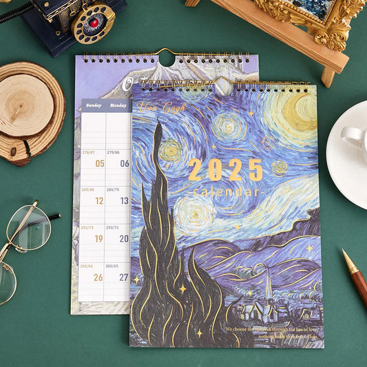 Vintage Vibes 2025 Wall Calendar