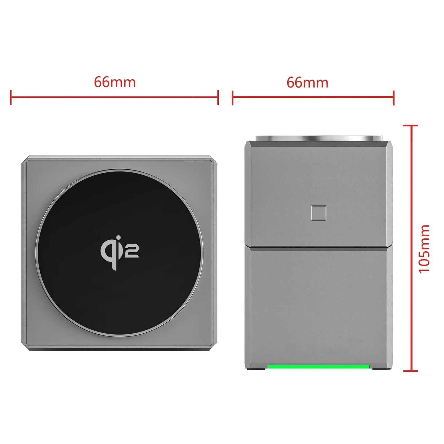 SnapVolt Qi2 3-in-1 Magnetic Charging Dock for iPhone, Watch & AirPods