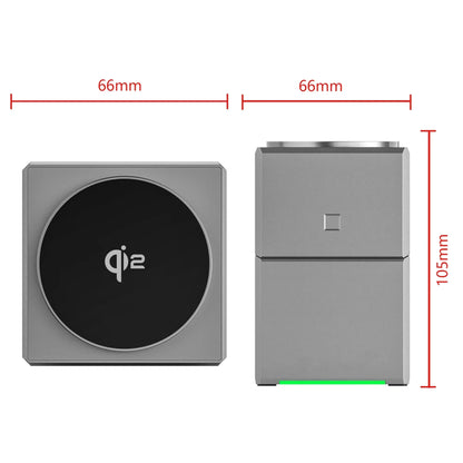 SnapVolt Qi2 3-in-1 Magnetic Charging Dock for iPhone, Watch & AirPods