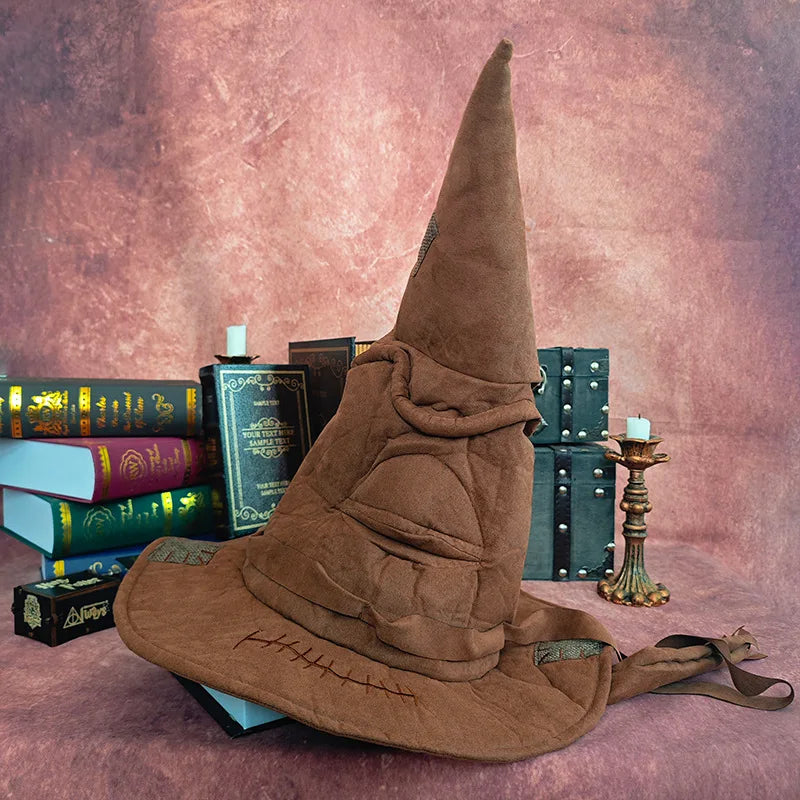 Leather Wizard Sorting Hat – Halloween & Cosplay Costume Accessory