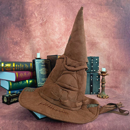 Leather Wizard Sorting Hat – Halloween & Cosplay Costume Accessory