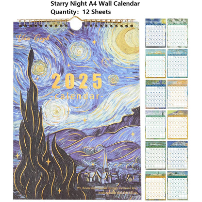 Vintage Vibes 2025 Wall Calendar