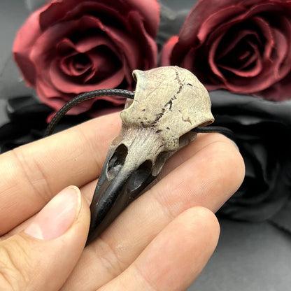 3D Raven Skull Pendant