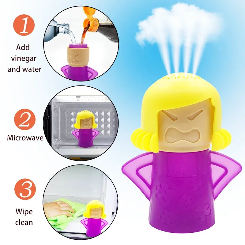 Cute Spray Deodorizer – Eco-Friendly Microwave Steam Cleaner & Odor Remover