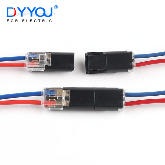 10-Pack 2-Pin Waterproof Automotive Electrical Wire Connector Plug Kit