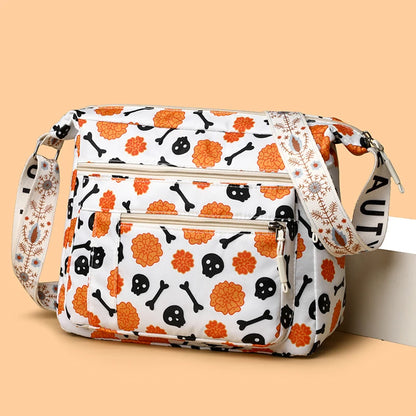 Trendy Quirky Print Women's Shoulder Bag – Large Capacity Messenger Bag for Parties