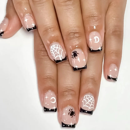 Spooky Chic Press-On Nails-24pcs Nude Pink Halloween Nails