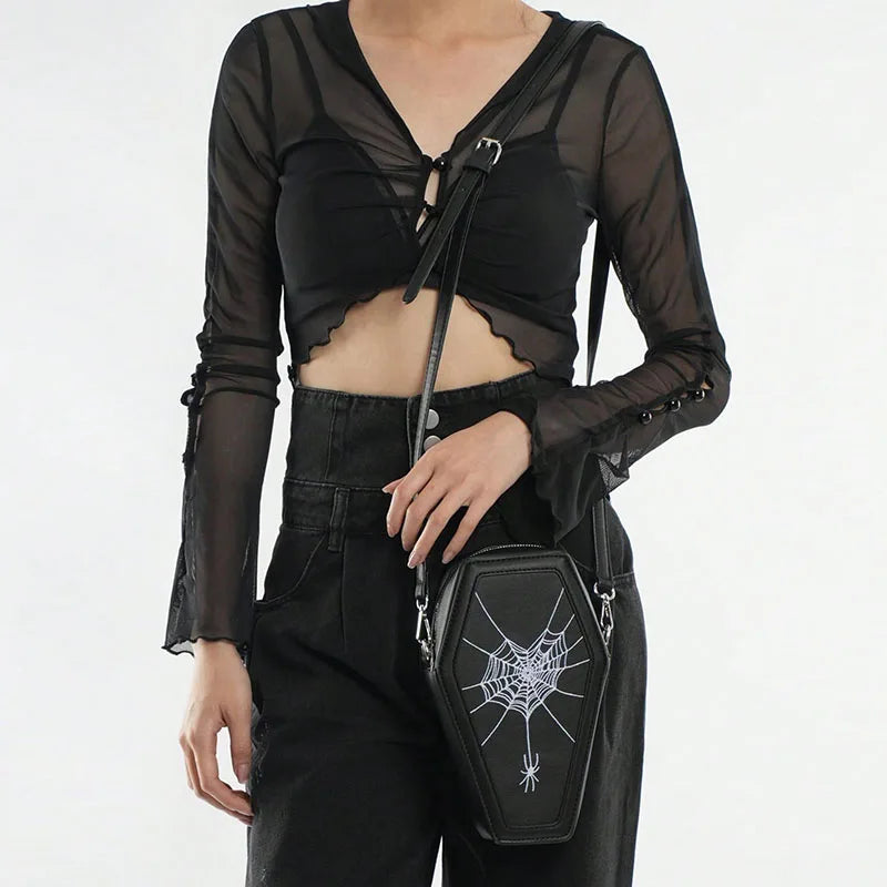 Carry Mystery and Style with the Coffin Chic Box Bag