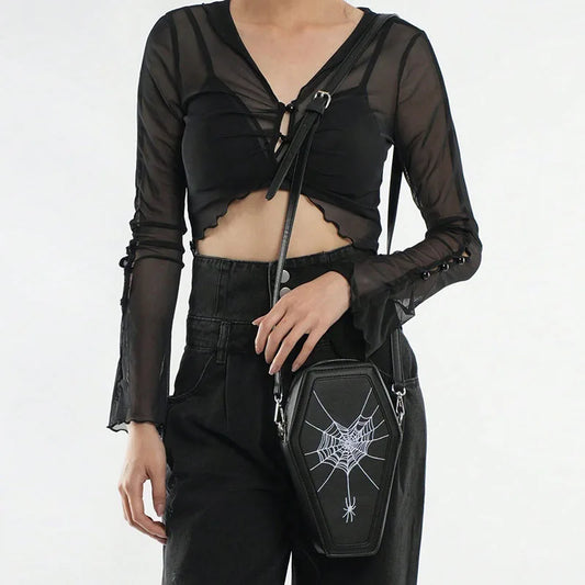 Carry Mystery and Style with the Coffin Chic Box Bag