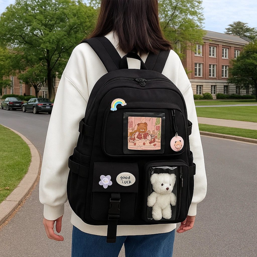LumiPacks Kawaii Nylon Backpack