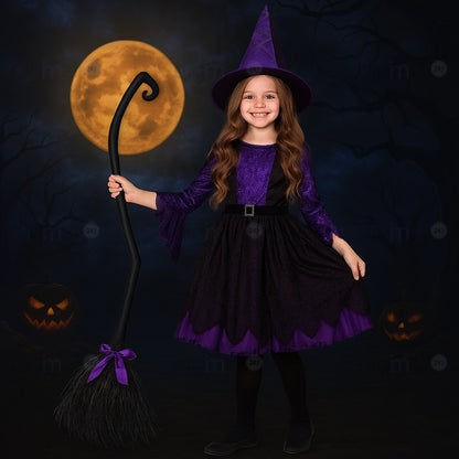 Magic Enchanted Halloween Broom