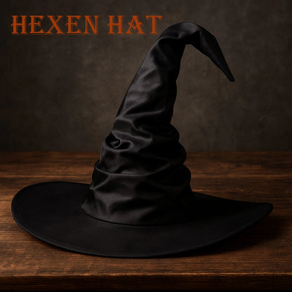 Hexen Hat – Classic Halloween Witch & Wizard Costume Headgear